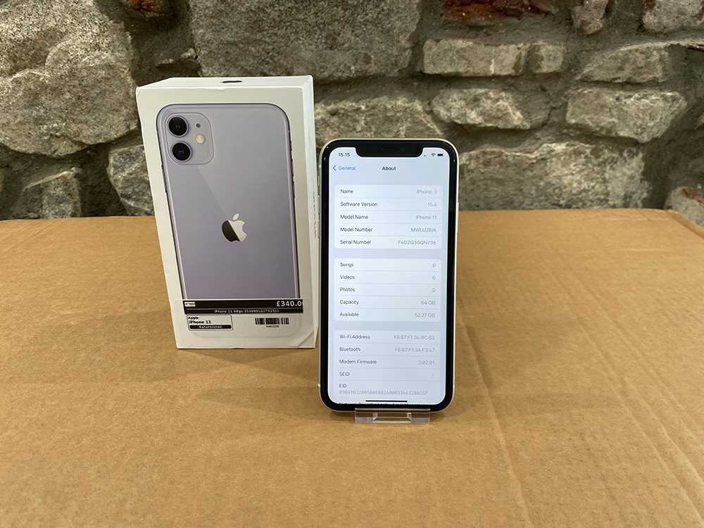 iPhone 11 64GB White Refurb, Unlocked